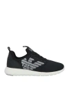 Ea7 Man Sneakers Black Size 4.5 Textile Fibers