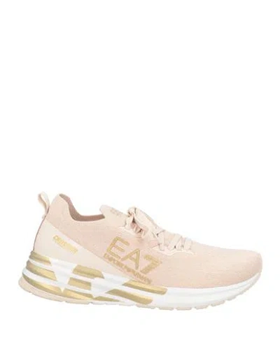 Ea7 Woman Sneakers Blush Size 7 Polyester In Pink