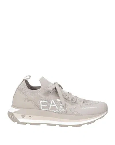 Ea7 Woman Sneakers Grey Size 4.5 Textile Fibers
