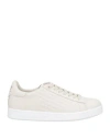 Ea7 Woman Sneakers Off White Size 4.5 Bovine Leather In Multi