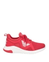 Ea7 Woman Sneakers Red Size 7 Polyester, Elastane, Polyurethane