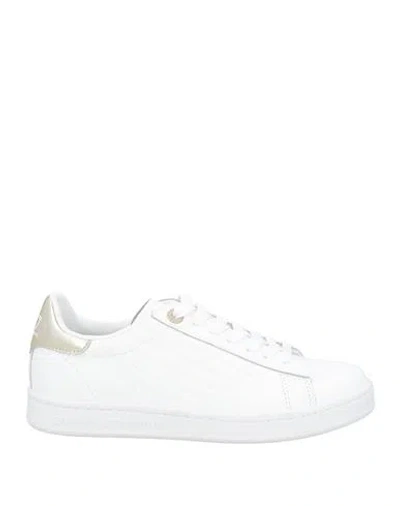 Ea7 Woman Sneakers White Size 4.5 Bovine Leather