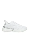 Ea7 Woman Sneakers White Size 8 Polyamide, Elastane, Polyurethane In White