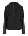 Ea7 Woman Sweatshirt Black Size L Polyester, Modal, Elastane