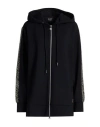 Ea7 Woman Sweatshirt Black Size M Polyester, Modal, Elastane In Black