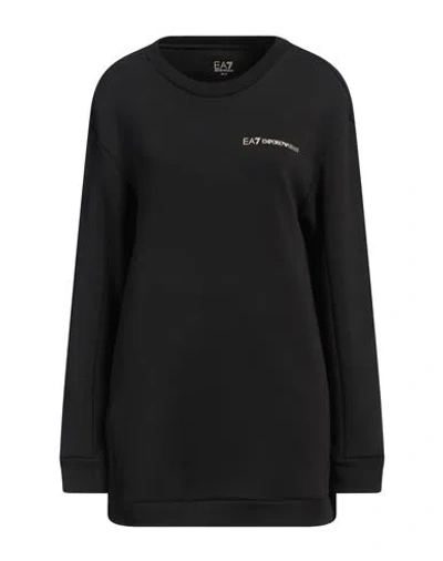 Ea7 Woman Sweatshirt Black Size Xl Cotton