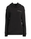 Ea7 Woman Sweatshirt Black Size Xl Cotton In Black