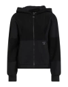 Ea7 Woman Sweatshirt Black Size Xl Cotton, Polyester In Black