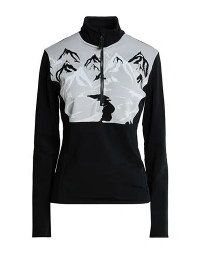 Ea7 Woman Sweatshirt Black Size Xl Polyester, Elastane, Polyamide