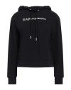 Ea7 Woman Sweatshirt Black Size Xxl Cotton, Elastane