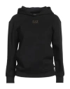 Ea7 Woman Sweatshirt Black Size Xxl Polyester, Cotton