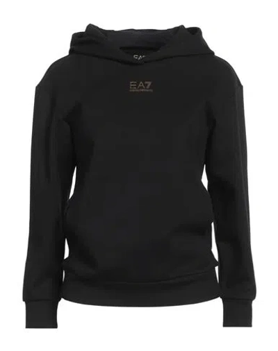 Ea7 Woman Sweatshirt Black Size Xxl Polyester, Cotton