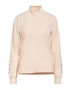 Ea7 Woman Sweatshirt Cream Size Xl Cotton, Elastane In White