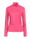 Ea7 Woman Sweatshirt Fuchsia Size Xl Polyester, Elastane In Pink