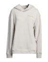 Ea7 Woman Sweatshirt Light Grey Size Xxl Cotton