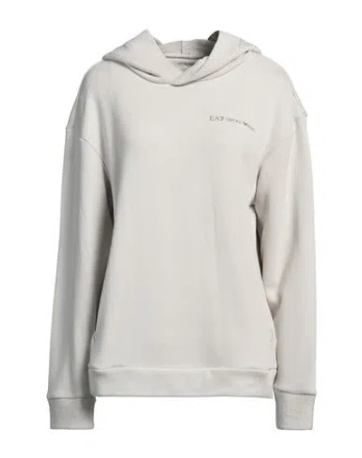 Ea7 Woman Sweatshirt Light Grey Size Xxl Cotton In Grey