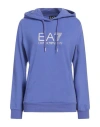 Ea7 Woman Sweatshirt Mauve Size L Cotton, Elastane In Purple