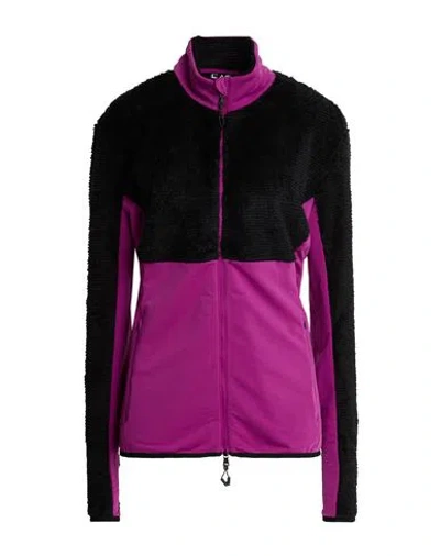 Ea7 Woman Sweatshirt Mauve Size S Polyester, Elastane In Multi