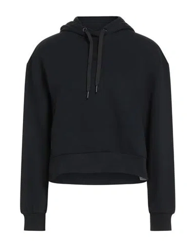 Ea7 Woman Sweatshirt Midnight Blue Size Xl Cotton, Elastane