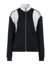 Ea7 Woman Sweatshirt Midnight Blue Size Xl Polyester, Viscose, Elastane In Blue
