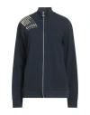 Ea7 Woman Sweatshirt Navy Size L Cotton, Elastane