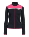 Ea7 Woman Sweatshirt Navy Size Xl Polyester, Viscose, Elastane In Navy