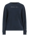 Ea7 Woman Sweatshirt Navy Size Xxl Polyester, Modal, Elastane In Navy