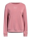 Ea7 Woman Sweatshirt Antique Rose Size L Modal, Polyester, Elastane, Viscose In Pink