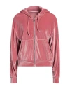 Ea7 Woman Sweatshirt Antique Rose Size M Polyester, Elastane In Pink