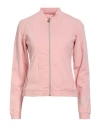 Ea7 Woman Sweatshirt Pink Size Xxl Cotton, Elastane In Pink