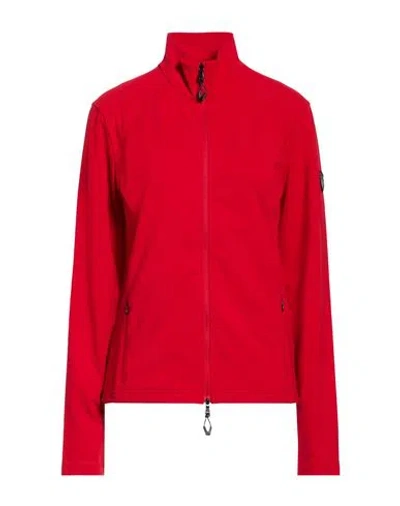 Ea7 Woman Sweatshirt Red Size L Polyester, Elastane