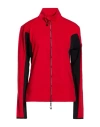 Ea7 Woman Sweatshirt Red Size Xl Polyester, Elastane In Red