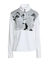 Ea7 Woman Sweatshirt White Size L Polyester, Elastane, Polyamide