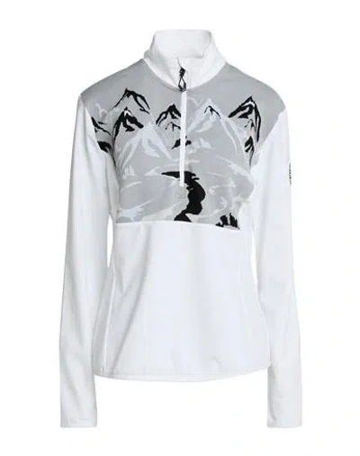 Ea7 Woman Sweatshirt White Size L Polyester, Elastane, Polyamide