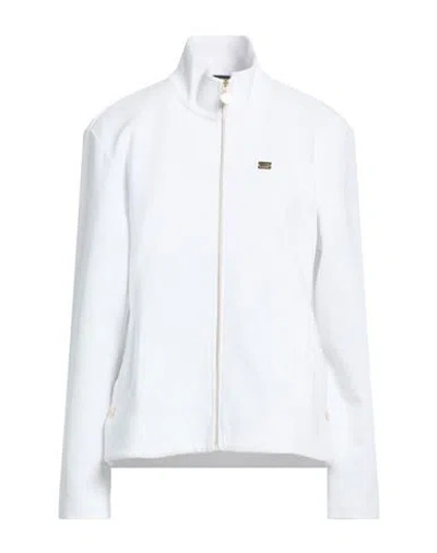 Ea7 Woman Sweatshirt White Size M Cotton, Polyester