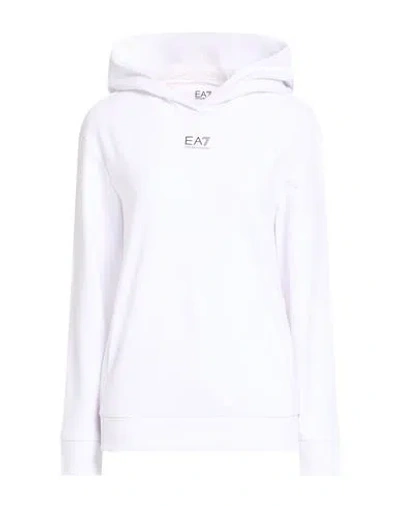 Ea7 Woman Sweatshirt White Size M Polyester, Cotton