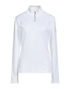 Ea7 Woman Sweatshirt White Size Xl Polyester, Elastane