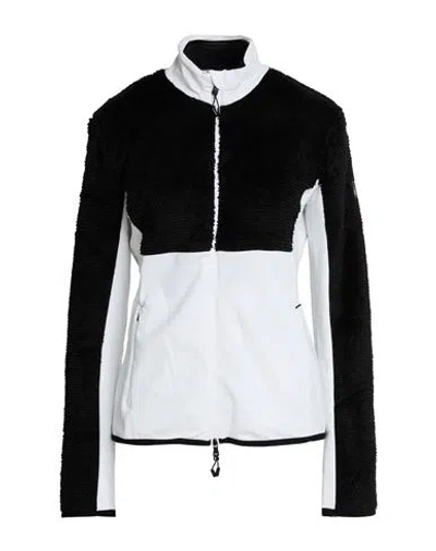 Ea7 Woman Sweatshirt White Size Xl Polyester, Elastane In Multi