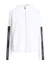 Ea7 Woman Sweatshirt White Size Xs Polyester, Modal, Elastane
