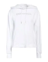 Ea7 Woman Sweatshirt White Size Xxl Cotton, Elastane In White