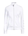 Ea7 Woman Sweatshirt White Size Xxl Organic Cotton, Modal, Elastane