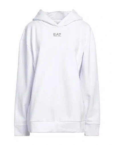 Ea7 Woman Sweatshirt White Size Xxl Polyester, Cotton