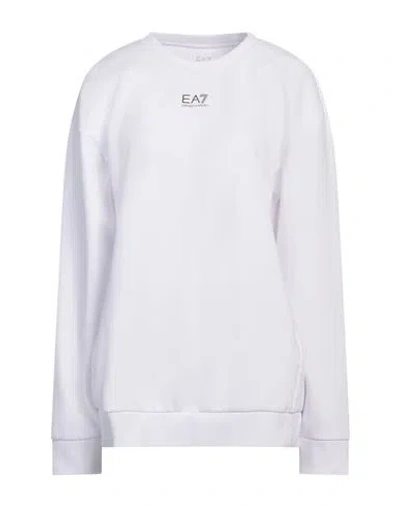 Ea7 Woman Sweatshirt White Size Xxl Polyester, Cotton