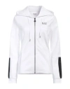 Ea7 Woman Sweatshirt White Size Xxl Viscose, Polyamide, Elastane