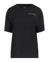 Ea7 Woman T-shirt Black Size Xs Modal, Cotton, Elastane