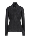 Ea7 Woman T-shirt Black Size Xl Polyester, Elastane In Black