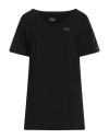 Ea7 Woman T-shirt Black Size Xs Cotton, Modal, Elastane In Black