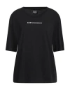 Ea7 Woman T-shirt Black Size S Cotton