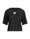 Ea7 Woman T-shirt Black Size M Cotton, Modal, Elastane