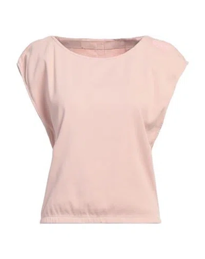 Ea7 Woman T-shirt Blush Size Xxl Cotton, Elastane In Pink